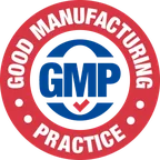 JellyTide GMP-certified gummy manufacturing badge