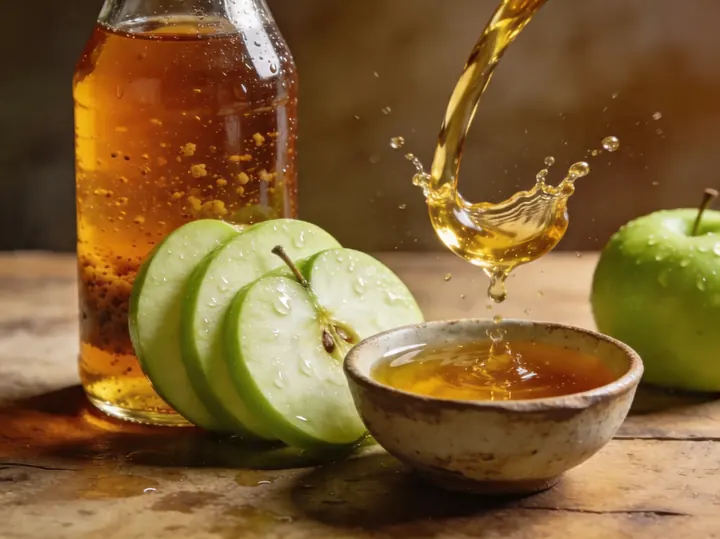Apple cider vinegar with fresh apples, the lead ingredient in JellyTide gummies
