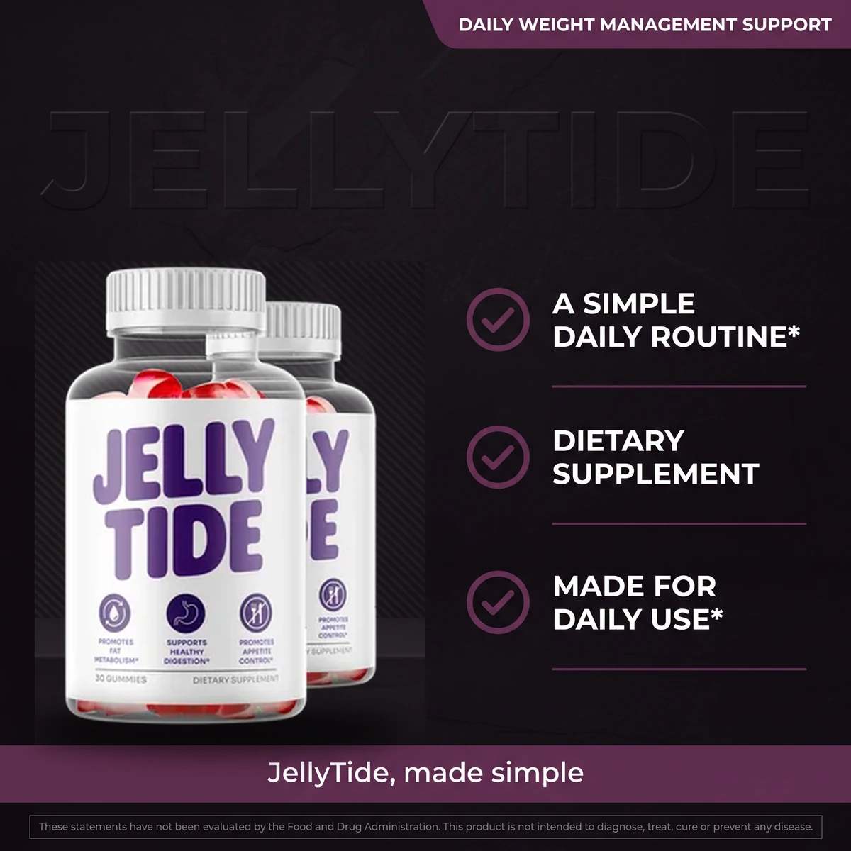 Why JellyTide: a simple daily routine apple cider vinegar gummy for weight management
