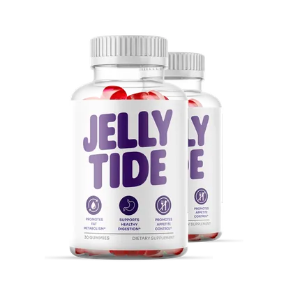 JellyTide two-bottle pack of apple cider vinegar weight-loss gummies